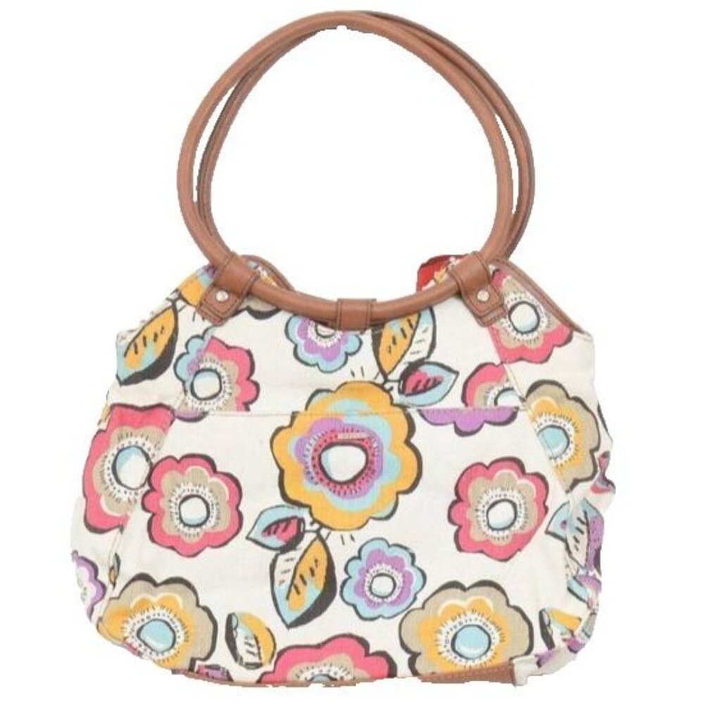 NEW Relic Teagan Flower Ring Canvas Shopper Tote Purse